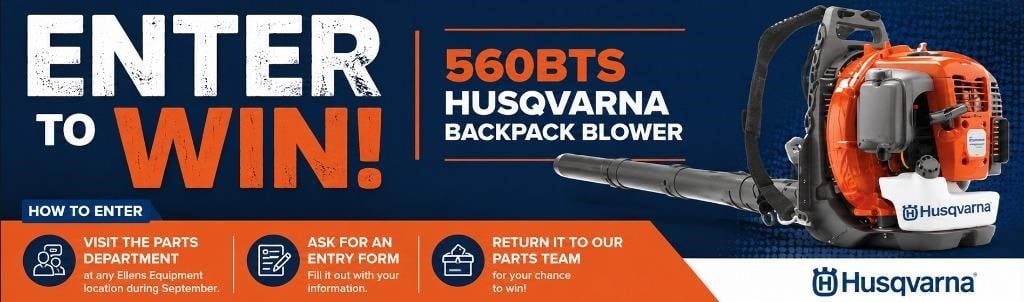 Enter to Win Husqvarna Backpack Blower